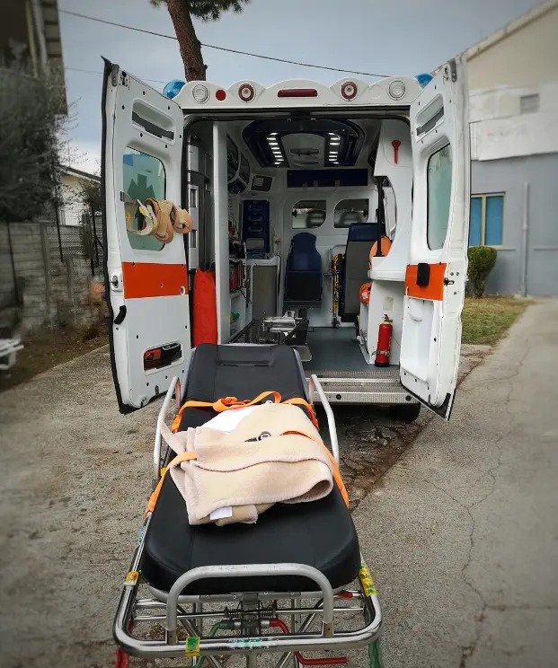 Passenger receiving wheelchair boarding assistance for private-pay accessible transportation in Pasadena, California